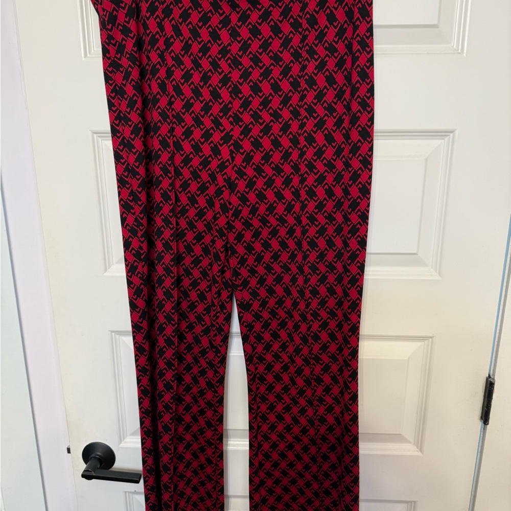 Maeve Margot Kick Flare Pants XL tall.  Beautiful Red and Black.